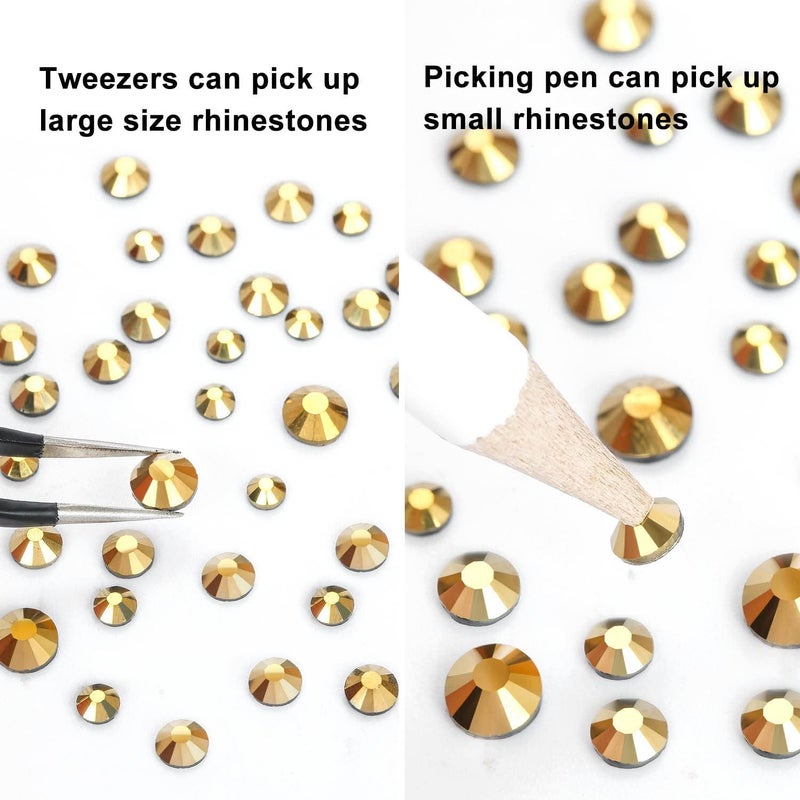 MEIBITE SS20 Gold Hotfix Rhinestones Crystal Glass Bulk for Fabric Clothes Shirts Shoes Decoration Flat Back Round(4.8MM 1440Pcs) - Image 4